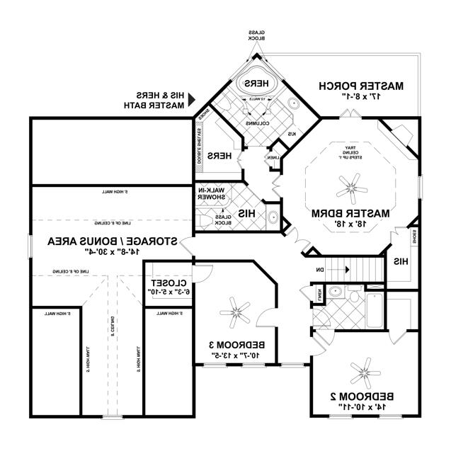 Upper Level Floorplan image of October Place House Plan